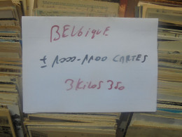 +++BELGIQUE 100% BEAU LOT +-1000-1100 CARTES MAJORITES ANCIENNES+++3 KILOS 350(Lire çi-bas) - 500 Postcards Min.