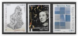 France 2017 N° 5168 - 5170 Et 5189 Neufs Série Artistique à La Faciale +15% - Unused Stamps