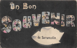 65-SARRANCOLIN- LA GARE - UN BON SOUVENIR DE SARRANCOLIN - Other & Unclassified