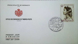 ► GRACE KELLY Princesse Grace De Monaco FDC 1996 N° YT 2037 - Office Des Emissions De Timbres-Poste De La Principauté - FDC