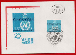 FDC  25 Jahre Vereinte Nationen  Vom 23.10.1970 - ANK 1377   Kat. Preis 2,80 - FDC