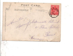 AMBULANT DE DIEPPE  A ROUEN  1910 - Railway Post