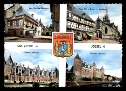 56 - JOSSELIN - SOUVENIR MULTIVUES ET BLASON - Josselin