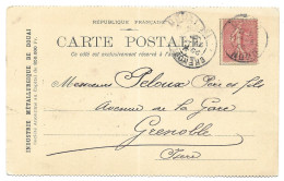 Carte Postale à Entête De L' Industrie Métallurgique De Douai  (A17p94) - Briefe U. Dokumente