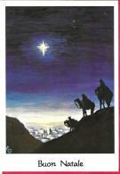 BUON NATALE - I RE MAGi - DIS.PERROTT - VIAGGIATA 1978 - TIMBRO SCONOSCIUTO AL PORTALETTERE - Autres & Non Classés