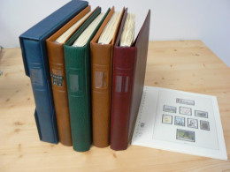 FRANCE - Lot De 5 Albums LINDNER Avec Pages Préimprimées 1991 à 2009 - Reliures Et Feuilles