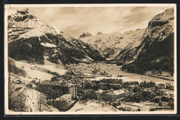 AK Engelberg, Ortsansicht Mit Hahnen Und Spannörter  - Engelberg