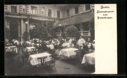 AK Berlin, Das Bierrestaurant Zum Heidelberger, Der Garten  - Mitte