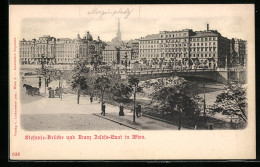 AK Wien, Franz-Josefs-Kai Und Stephaniebrücke  - Autres & Non Classés