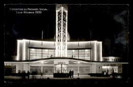 59 - LILLE - EXPOSITION DU PROGRES SOCIAL LILLE-ROUBAIX 1939 - LA GARE ROUTIERE DE NUIT - Lille