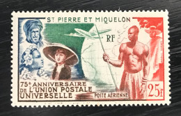 Timbre Neuf Poste Aérienne Saint Pierre Et Miquelon 1949 Yt N° 21 - Nuevos