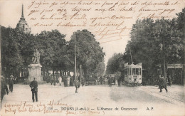 37 Tours Avenue De Grammont CPA Tram Tramway - Tours