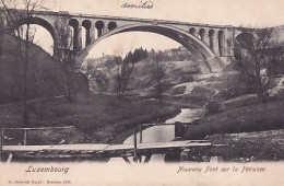 LUXEMBOURG         LE NOUVEAU PONT SUR LA PETRUSSE           PRECURSEUR   + TIMBRE - Luxemburg - Stadt