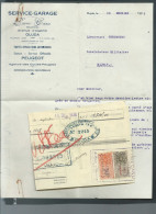 Lac Contenant Factures Document Relatifs à L'achat D'1 Véhicule Citroen Au Maroc En 1938, Fiscaux Sur Doc -  RAA99 - Documentos Históricos