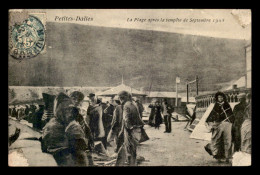 76 - LES PETITES DALLES - LA PLAGE APRES LA TEMPETE DE SEPTEMBRE 1903 - Autres & Non Classés