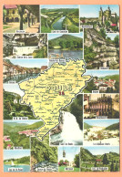 Ppgf/ CPSM Grand Format - DOUBS - MULTIVUES ET CARTE GÉOGRAPHIQUE DU DÉPARTEMENT - Altri & Non Classificati