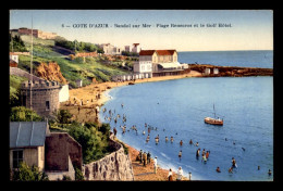 83 - BANDOL - PLAGE RENECROS ET LE GOLF HOTEL - CARTE COLORISEE - Bandol