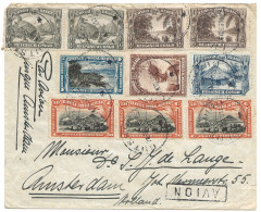 !!! CONGO, PLI AÉRIEN DE 1933, DÉPART DE RUTSHURU POUR AMSTERDAM, CACHET DE KAMPALA (OUGANDA) AU VERSO - Covers & Documents