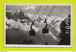 74 Chamonix Mont Blanc N°231 Téléférique Du Brévent En 1954 Télécabine - Chamonix-Mont-Blanc