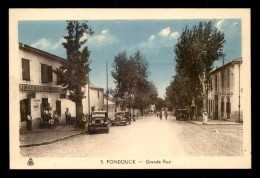 ALGERIE - FONDOUCK - GRANDE RUE - EPICERIE-MERCERIE-BOULANGERIE -  AUTOMOBILES ANCIENNES - Andere & Zonder Classificatie