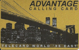 USA: Prepaid B&J - TeleCard World Exposition 1995 New York - Autres & Non Classés