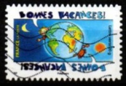 FRANCE    -   2015.  Y&T N° 1147 Oblitéré.  Bonnes Vacances  /  Globe Terrestre - Gebraucht