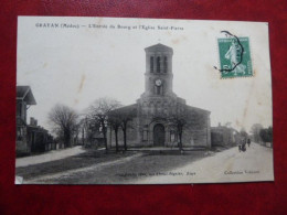 F23 - 33 - Grayan (Médoc) - L'entrée Du Bourg Et L'église Saint Pierre - Collection Voluzan - Autres & Non Classés