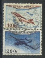 FRANCE - 1954 - AIR PLANES STAMPS SET OF 2, USED - Oblitérés