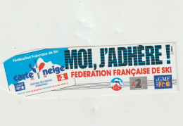 LD 61 : Autocollant :  Ski  Fédération - Stickers