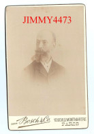 CARTE CDV - Portrait D'un Homme Barbu à Identifier - Taille 108 X 165 - Edit. Van Bosch & Cie Paris - Oud (voor 1900)