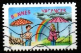 FRANCE    -   2015.  Y&T N° 1149 Oblitéré.  Bonnes Vacances  /  Parasol  /  Arc-en-ciel - Usati