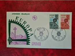 LETTRE/CARTE 1987 ANDORRE FDC EUROPA - Storia Postale