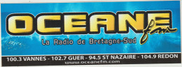 LD 61 : Autocollant : Oceane , Radio Bretagne  Sud , Vannes , St Nazaire, Redon - Stickers