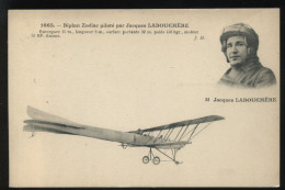 AVIATION - BIPLAN ZODIAC PILOTE PAR JACQUES LABOUCHERE - EDITEUR J. HAUSER, PARIS - ....-1914: Voorlopers