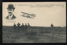 AVIATION - LES PIONNIERS DE L'AIR - L'AEROPLANE ORVILLE WRIGHT PENDANT SES ESSAIS A FORT-MYERS - ....-1914: Vorläufer