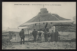 AVIATION - GRAND PRIX MICHELIN - ARRIVEE DE RENAUX  AU SOMMET DU PUY-DE-DOME - ....-1914: Vorläufer