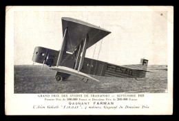 AVIATION - GRAND PRIX DES AVIONS DE TRANSPORT SEPT 1923 - AVION GOLIATH ""FARMAN" - 1919-1938: Between Wars