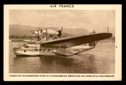 AVIATION - HYDRAVION QUADRIMOTEUR DE LA CIE AIR-FRANCE - 1919-1938: Entre Guerres