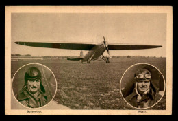 AVIATION - AVION BLERIOT-ZAPATA - PORTRAITS DE BOSSOUTROT ET DE ROSSI - 1919-1938: Entre Guerras