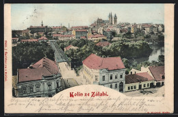 AK Kolin Ze Zálabí, Panorama Mit Brücke  - Tsjechië