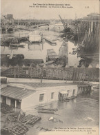 PARIS - Crue De La Seine Janvier 1910 - 4  CPA : Octroi Port St Nicolas - Pont Royal - Pont Mirabeau - Rue Surcouf - Paris Flood, 1910