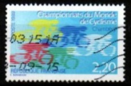 FRANCE    -  1989 . Y&T N° 2590 Oblitéré.    Championnats Du Monde De CYCLISME à Chambéry. - Used Stamps