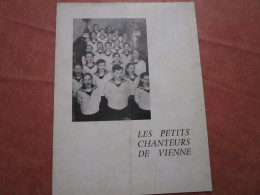 LES PETITS CHANTEURS DE VIENNE En Concert Au Théâtre Des Champs-Élysées Sous La Direction De Xaver MEYER (8 Pages) - Other & Unclassified