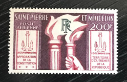 Timbre Neuf* Poste Aérienne Saint Pierre Et Miquelon 1959 Yt N° 26 - Ungebraucht