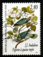 FRANCE    -  1995 . Y&T N° 2930 Oblitéré.    J.J. Audubon  /  Pigeons à Queue Rayée. - Used Stamps