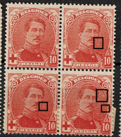 130  **  T2  LV 12  Point Blanc  T3  Idem Moustache  T4  Idem + Nuée - 1901-1930