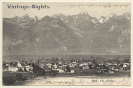 Aigle / Switzerland: Panorama View - Chateau (Vintage PC 1906) - Aigle