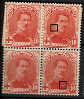 130  **  T2  LV 12  Point Blanc Cou  T4  1/2 Bouton - 1901-1930