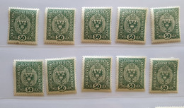 Kaiserreich 1916, Partie 10 Werte Mi 195 MNH(postfrisch) - Unused Stamps
