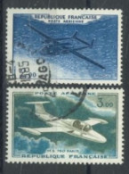 FRANCE - 1954/69 - AIR PLANES STAMPS SET OF 2, USED - Usati